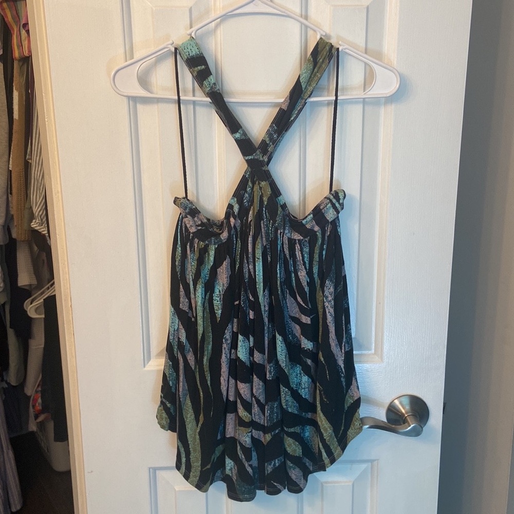 Free People medium cross neck blouse